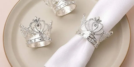 6PCS Crown Napkin Ring, Beautiful Metal Alloy Napkins Buckle, Wedding Event Birthdays Festivals Crafts Holder Party Supplies 6pcs-crown-napkin-ring-beautiful-metal-alloy-napkins-buckle-wedding-event-birthdays-festivals-crafts-holder-party-supplies
