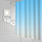 Waterproof Polyester Shower Curtain with Hooks