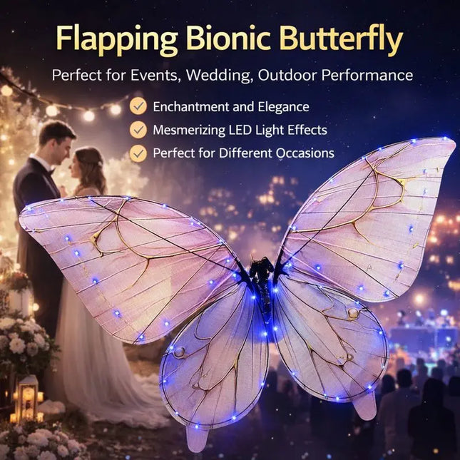 RC Bionic Butterfly Drone with LED Wings – Ready-to-Fly Flying Toy