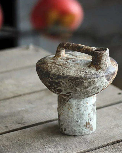 Handcrafted Farmhouse Ceramic Vase Duo - Rustic Elegance for Floral Arrangements