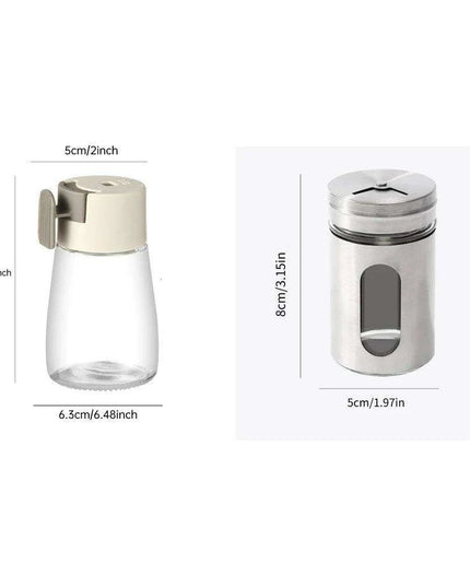 Seasoning on the Go: Portable Glass Salt Shaker for Instant Flavor Boost