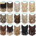 20-Inch Versatile Adjustable Invisible Wire Hair Extensions - Curly and Sleek Options