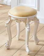 Gold colored leather