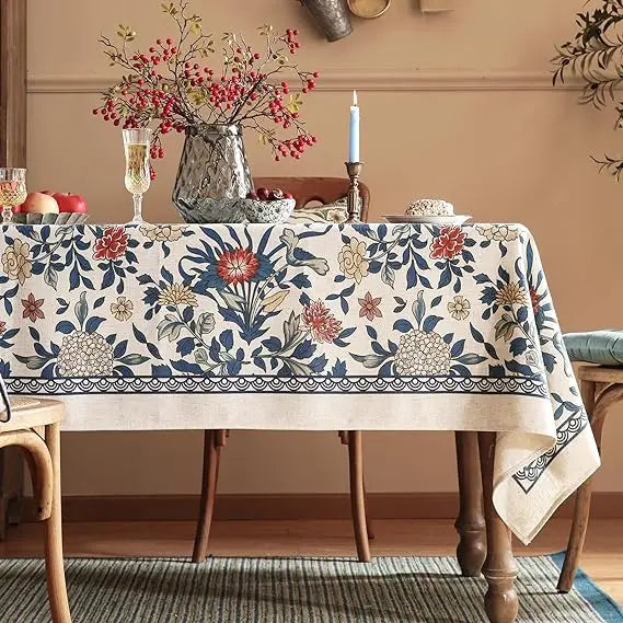 Floral Nordic Style Waterproof Tablecloth - Perfect for Stylish Dining & Everyday Use