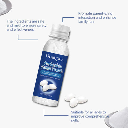 Resin Dental Adhesive — Shapeable Temporary Tooth Repair, Multi-Pack Options