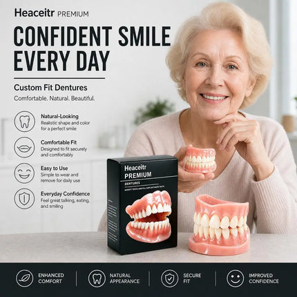 Silicone Dentures False Teeth Full Set Soft Safety Easy to Use Perfect Fit Oral Improve Tooth Loss Broken Temporary Fake Teeth silicone-dentures-false-teeth-full-set-soft-safety-easy-to-use-perfect-fit-oral-improve-tooth-loss-broken-temporary-fake-teeth