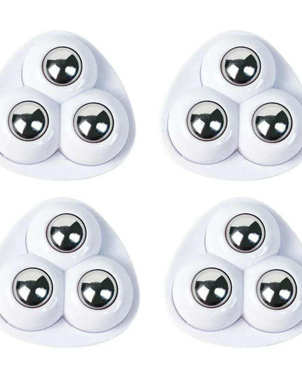 Set of 4 Silent 360° Swivel Wheels for Effortless Mobility of Kitchen Appliances and Trash Bins