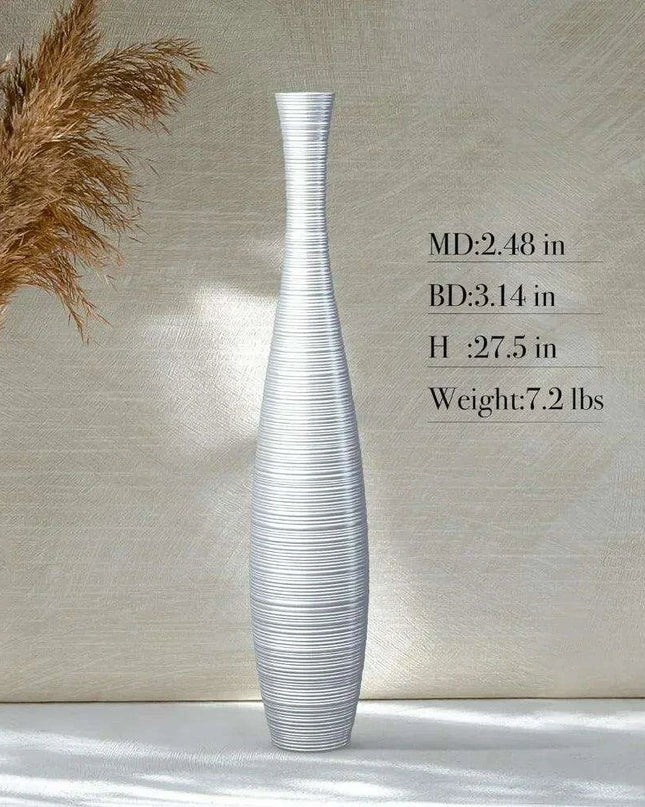 Stylish 27.5" Tall Resin Floor Vase - Chic Home Décor Accent