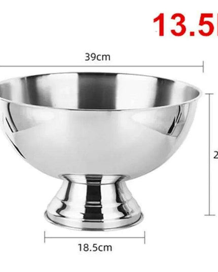 Elegant Stainless Steel Deer Head Beverage Chiller - Premium Ice Bucket