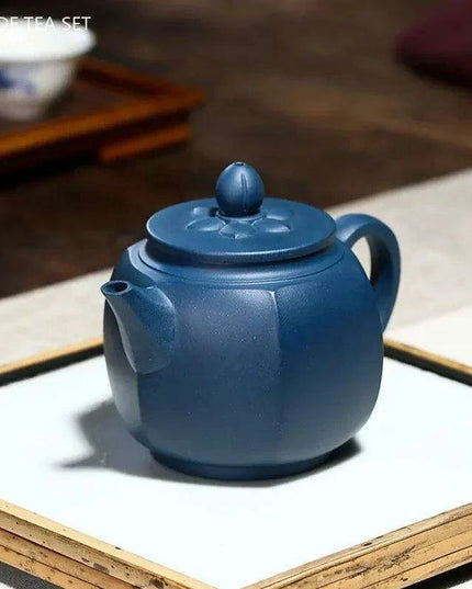 Handcrafted 240ml Yixing Purple Clay Teapot with Built-in Filter - Perfect for Oolong & Black Tea Ceremonies