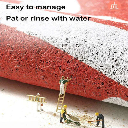 Personalized Cartoon PVC Welcome Mat with Enhanced Grip and Adjustable Sizing Options