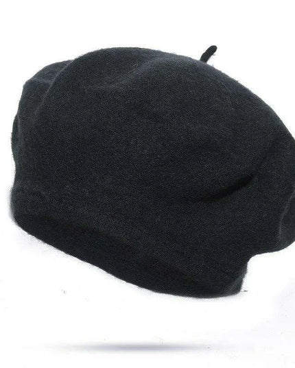 Elegant Wool Beret - Classic Winter Accessory for Women and Teens