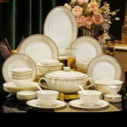 Sophisticated Al Fresco Dining Set: Complete Outdoor Tableware Collection