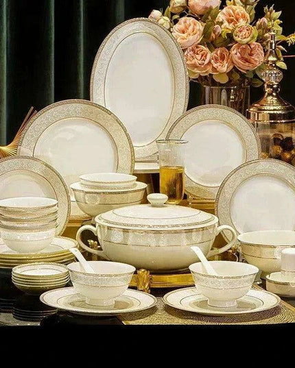 Sophisticated Al Fresco Dining Set: Complete Outdoor Tableware Collection