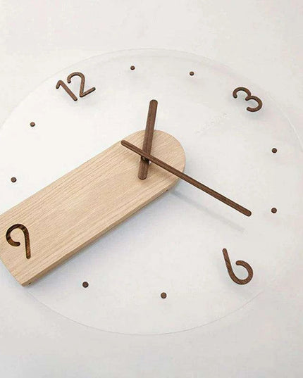Sleek Scandinavian 3D Wooden Wall Clock - A Touch of Timeless Elegance for Your Home