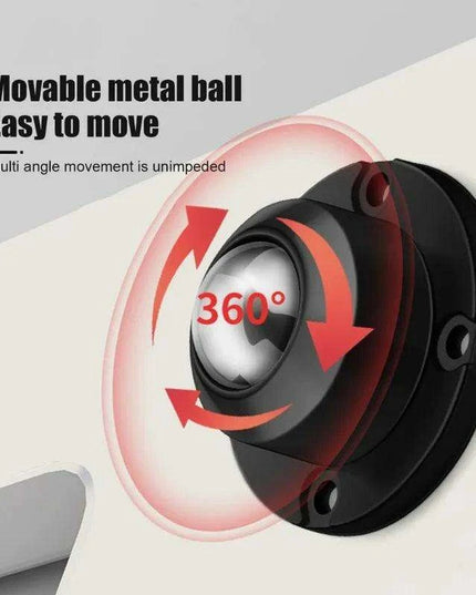 4-Pack Premium Heavy Duty Stainless Steel Furniture Casters with 360° Mobility and Easy Peel-and-Stick Installation (Load Capacity: 20/200Kg)