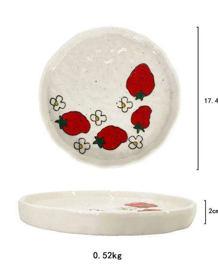 Cheerful Fruit-Themed 300ml Ceramic Mug & Plate Set – Ideal Gift for Children and Breakfast Enthusiasts