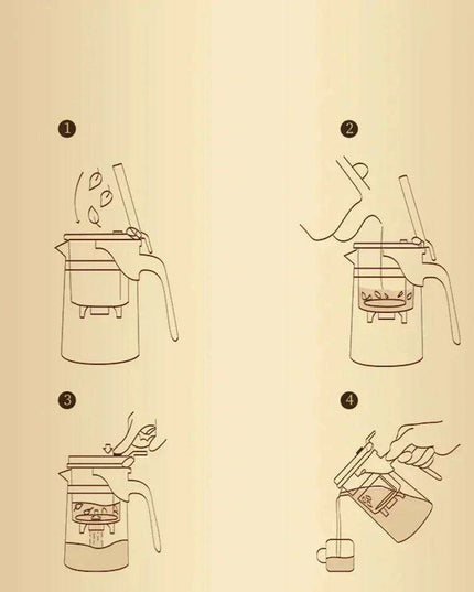 Elegant One-Touch Infuser Glass Teapot for Effortless Brewing Mastery