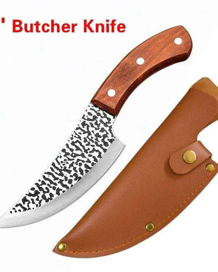 Serbian Artisan Steel Chef Knife Set with Comfortable Wooden Handles - Unmatched Quality Blades