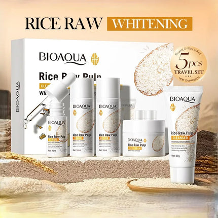 5-Piece Rice Puree Skincare Travel Set