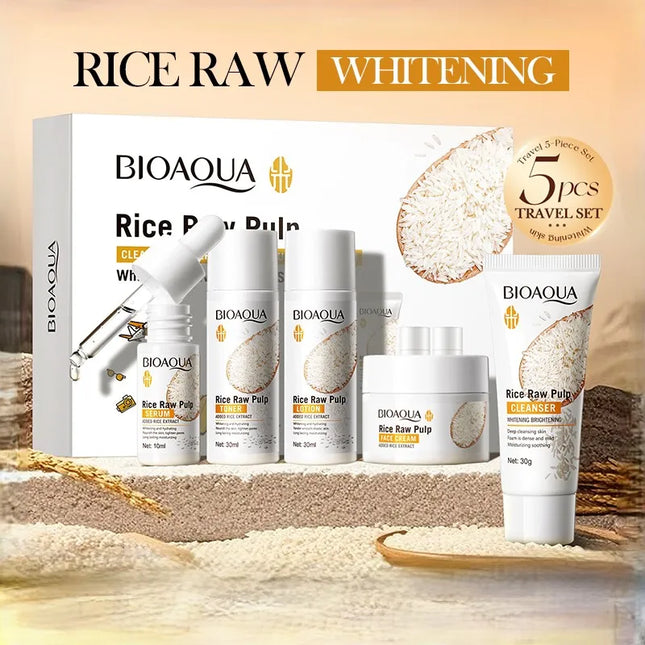5-Piece Rice Puree Skincare Travel Set