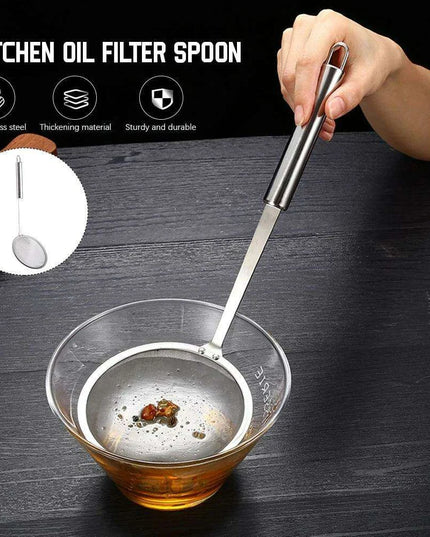 Precision Stainless Steel Skimmer Spoon for Effortless Cooking and Filtration