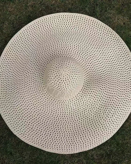 Extra-Wide 25cm Brim Floppy Straw Sun Hat for Women - UV Protection, Travel-Friendly Summer Essential - Wholesale Options Available