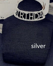 BIRTHDAY silver