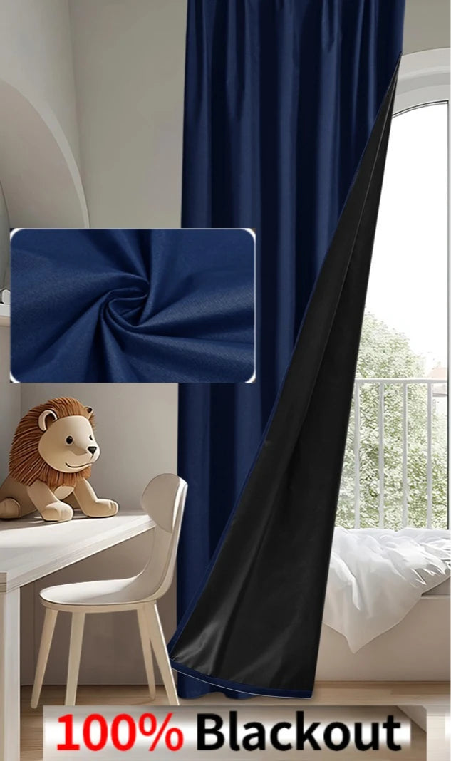 100% Blackout Curtains – Thermal Insulated, Waterproof, Custom Size