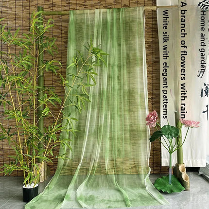 Lantingjiyu Snowflake Chiffon Tablecloth — New Chinese Ink Landscape, Tea Room & Study