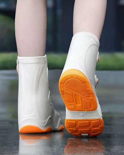 Silicone Waterproof Shoe Covers for Women and Kids - Non-Slip Rain Boot Protectors