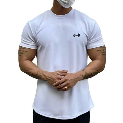 Men's Summer Slim Fit Muscle Tee - Ultra-Soft Cotton Blend Short Sleeve T-Shirt for Gym & Everyday Wear