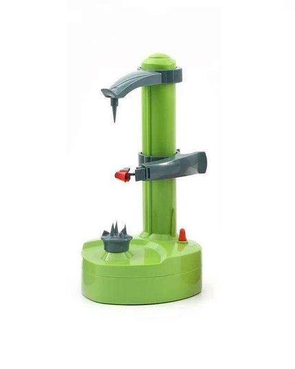 Hands-Free Electric Fruit and Vegetable Peeler with Adjustable Fork - Quick and Easy Peeling Solution
