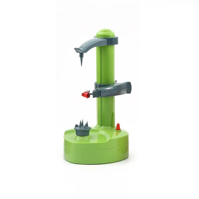 Hands-Free Electric Fruit and Vegetable Peeler with Adjustable Fork - Quick and Easy Peeling Solution