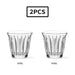 Luxury Borosilicate Glass Coffee Cup Set with Elegant Vacuum-Plated Finish