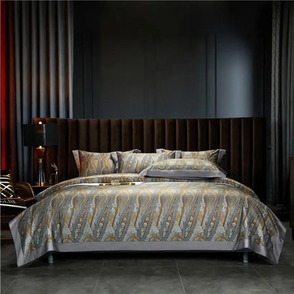 1000TC Egyptian Cotton Boho Duvet Cover Set – 4 Pcs, 7 Patterns, Queen to King