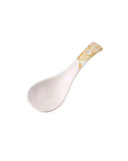 Artisan Handcrafted Japanese Ceramic Soup Spoon for Sophisticated Dining