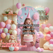 Customizable Arched Photo Backdrop Cloth for Events