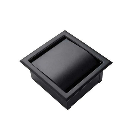 Modern Matte Black Wall-Mounted Toilet Paper Holder for Chic Bathrooms