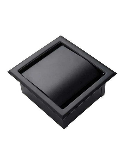 Modern Matte Black Wall-Mounted Toilet Paper Holder for Chic Bathrooms