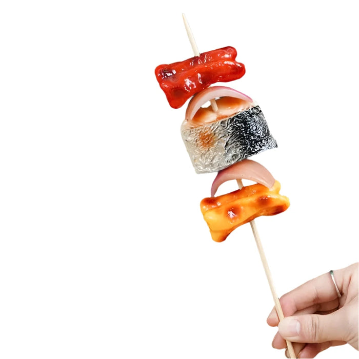 Realistic Barbecue Simulation Skewers for Creative Cooking Displays and Fun Play