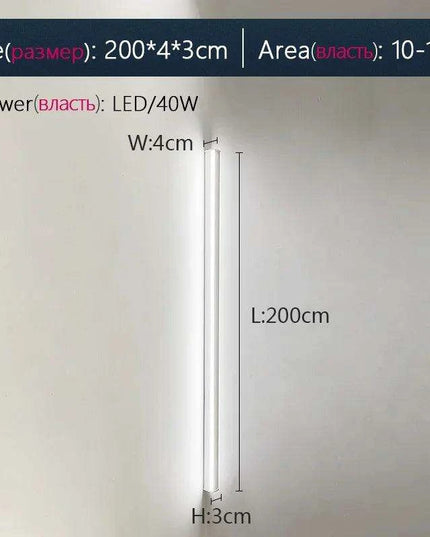 Sleek Nordic Waterproof LED Strip Wall Lamp Set with Remote Control - Ideal Outdoor Lighting Solution