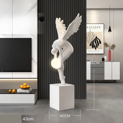 132CM Indoor Home Decoration Angel Figure sculpture Modern Art Luxury