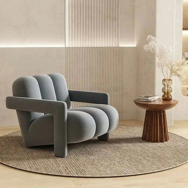 Chic Contemporary Leather Armchair Pair: Stylish Seating for Your Home