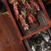 Western Rustic BBQ Smoker's Wooden Dinnerware Set