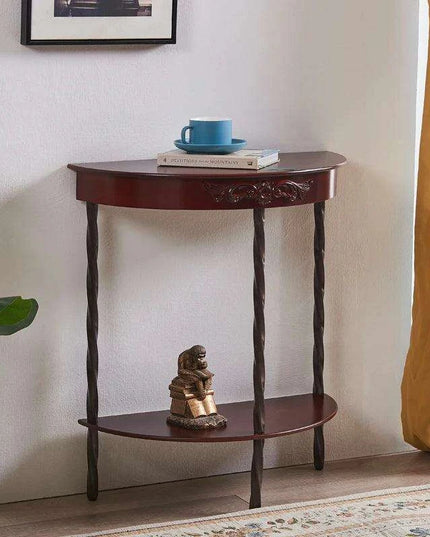 Chic European Wooden Console Table - Stylish Accent for Home Entryways