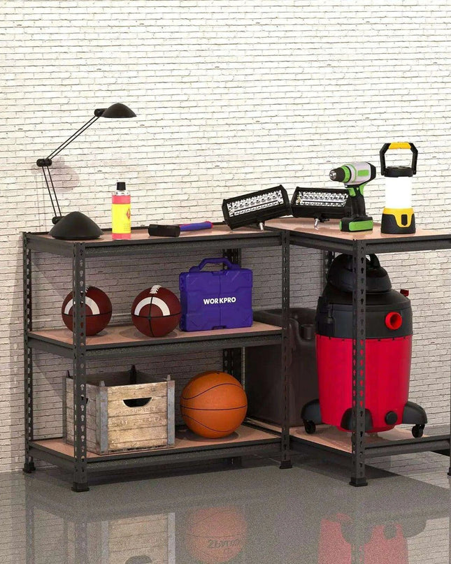 Heavy-Duty 4-Tier Metal Garage Storage Rack - 7200 lbs Load Capacity