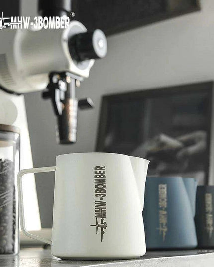 Stylish Pink Stainless Steel Milk Frother Set - Professional Barista Edition for Latte Art 500/600ml