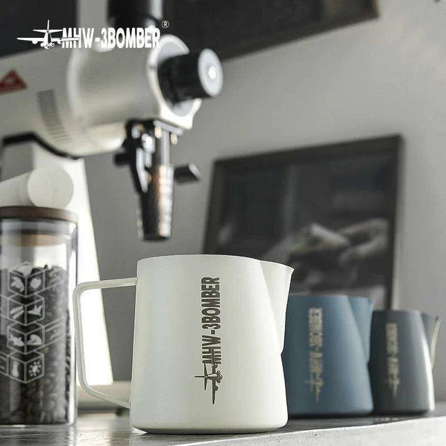 Stylish Pink Stainless Steel Milk Frother Set - Professional Barista Edition for Latte Art 500/600ml