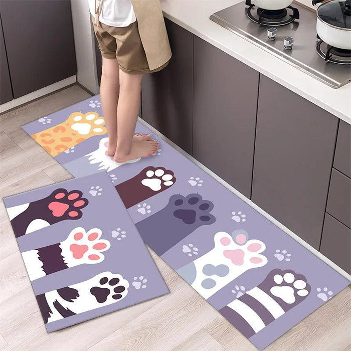 Cartoon Kitchen Rug - Stylish and Functional Mat for Enhanced Water Absorption and Grip